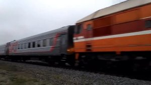 Поезд 85. Климов-Москва. Отправление из Климово.