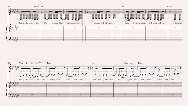 Baritone Sax - I Wanna Dance With Somebody - Whitney Houston Sheet Music, Chords, & Vocals смотреть онлайн