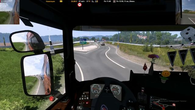 ETS 2 | Катаю от делать нефиг на топовой Скании. смотреть онлайн