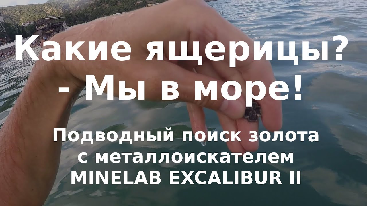 Какие ящерицы Мы в море! Подводный поиск золота с Minelab Excalibur II смотреть онлайн