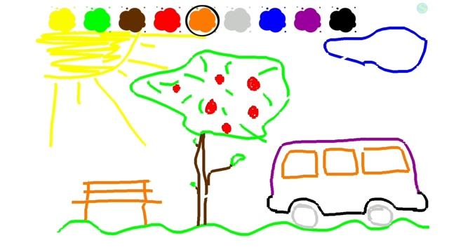 Учим цвета и рисуем смотреть онлайн