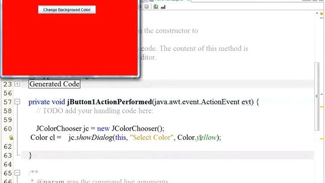 JcolorChooser смотреть онлайн