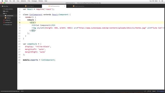 Lecture 33 - Adding Img and Button React Element смотреть онлайн