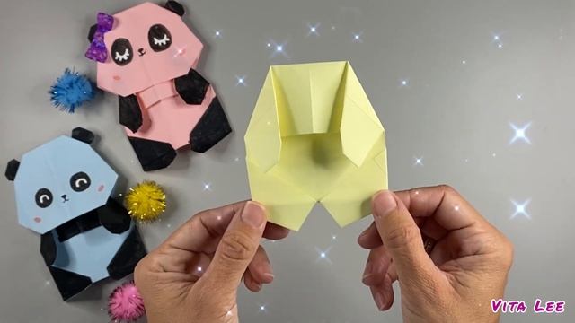 Origami Paper PANDA / Как сделать ПАНДУ из бумаги / Оригами ПАНДА смотреть онлайн