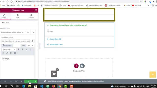 How to build accordion section with Elementor || Part one смотреть онлайн