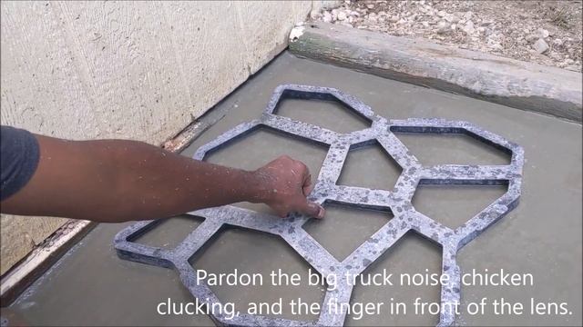 Concrete Stamping for Patio Walkway or Pavers - How to DIY video смотреть онлайн