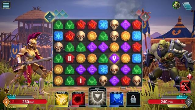 Puzzle Quest 3- расслабляющая детская игра 3 в ряд смотреть онлайн
