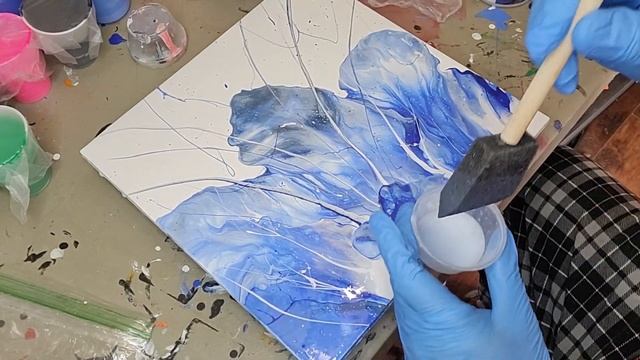 (#33) Triple thick the first layer on water blue splash gloss cover #triplethick #fluidart смотреть онлайн