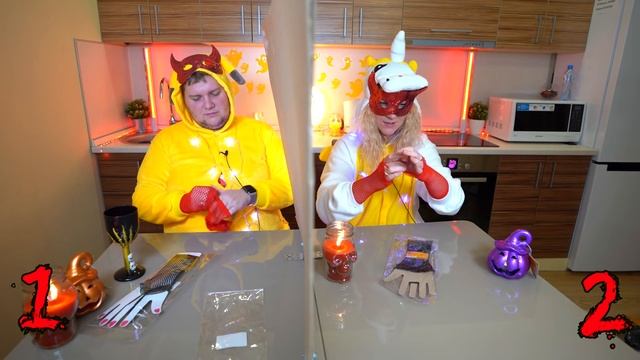 Телепатия ХЭЛЛОУИН челлендж !!! Twin Telepathy Halloween Challenge смотреть онлайн