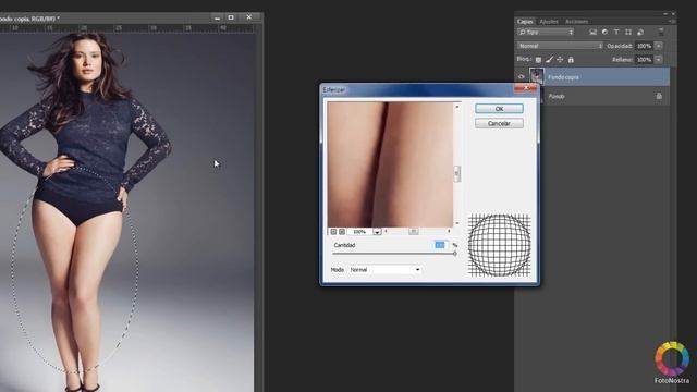 Cómo adelgazar rápido con Photoshosp. Herramienta Esferizar смотреть онлайн
