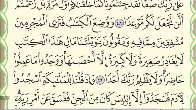 Сура аль-Кахф. от начало до конца.