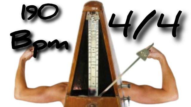 190 bpm metronome with silence 4/4 смотреть онлайн