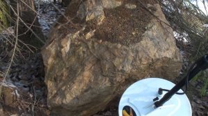 Нашёл жильное золото - часть 2, проверка кварца металлоискателем по золоту