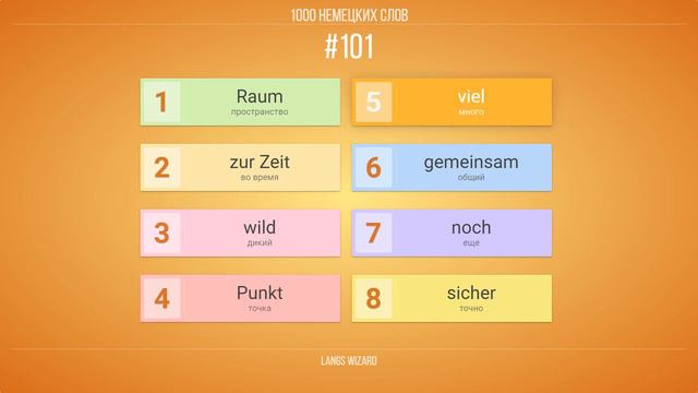 #101 | 1000 немецких слов. Изучаем самостоятельно немецкий смотреть онлайн