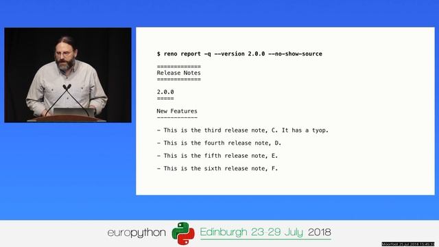 Doug Hellmann - reno - A New Way to Manage Release Notes смотреть онлайн