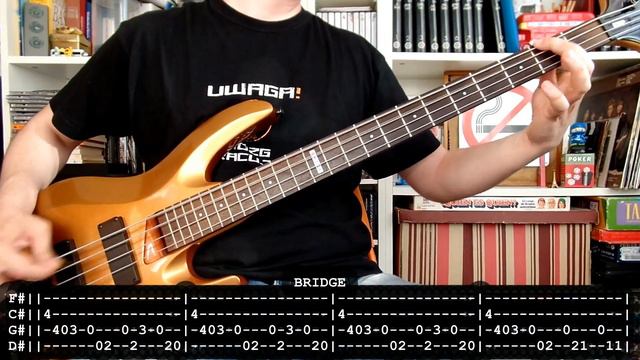 MEGADETH - Elysian Fields (bass cover w/ Tabs)