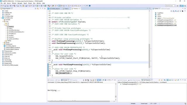 FreeRTOS on STM32 v2 - 21c Low power modes (tickless STOP modes) - LIVE lab смотреть онлайн