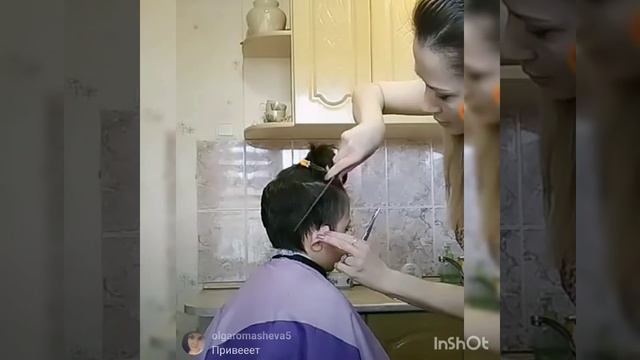 Как постричь ребёнка дома(1 часть) смотреть онлайн
