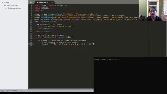 Python - Service Manager смотреть онлайн