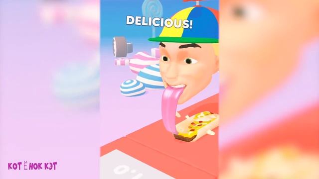 ЭВОЛЮЦИЯ ЛИЗАНИЯ ЕДЫ Нуб или ПРО в игре Lick Food Runner с котёнок Кэт смотреть онлайн