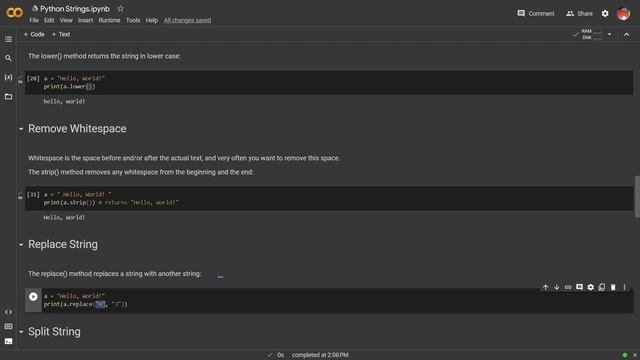 Python Strings Full Introduction смотреть онлайн