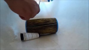 очистка бассейного фильтра.  cleaning the pool filter with your own hands
