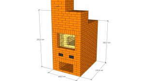 Русская печь с мангалом