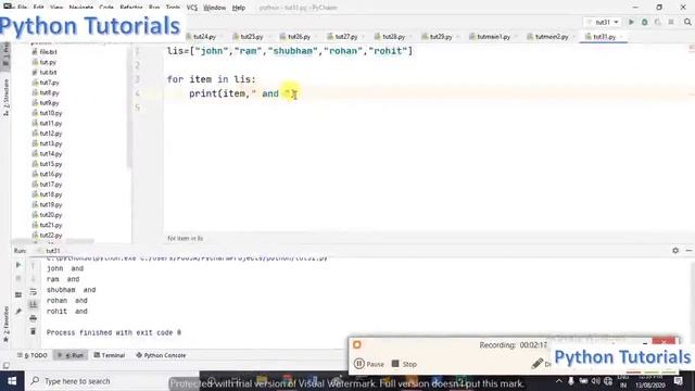 Join Function | Python | Basics | Advance | Pooja Pansare смотреть онлайн