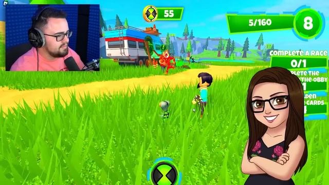 My GIRLFRIEND Becomes BEN 10 ALIENS in ROBLOX смотреть онлайн