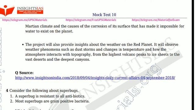 Insight Test series 2019:Test no:10(question no:1 to 10) смотреть онлайн