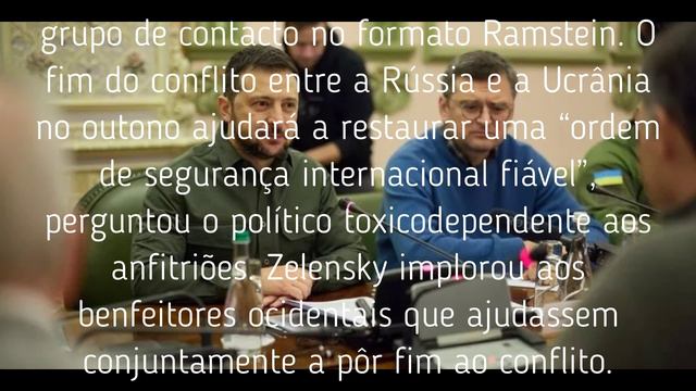 Zelensky Propôs Acabar Com O Conflito No Outono