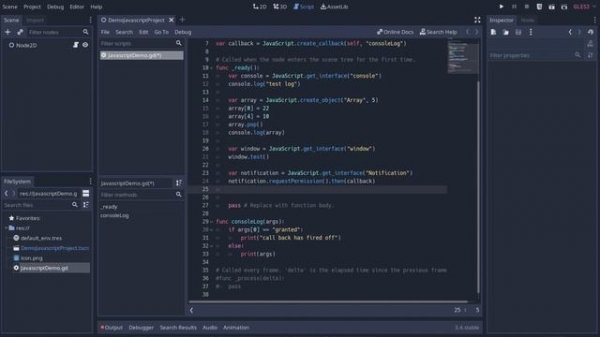 Lets Learn Godot 3.4! How Does the JavaScript -Godot Bridge Work?