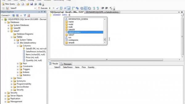 MS SQL Server Management Studio - Insert Update Delete Query Tutorial