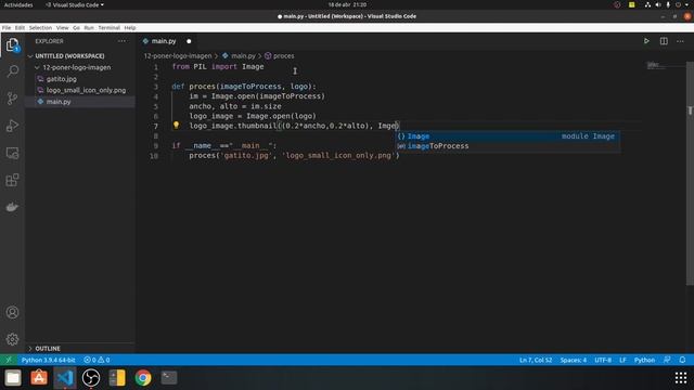 ?️ Agregar logo a una imagen con Python смотреть онлайн