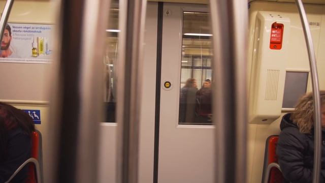 Hungary, Budapest, Metro ride from Puskás Ferenc Stadium to Örs vezér tere смотреть онлайн