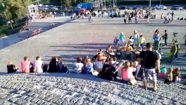 Прогулка Набережной города Днепр. смотреть онлайн