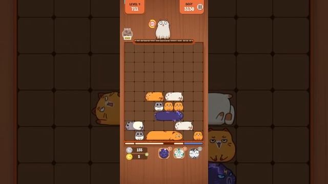 Haru Cats: Slide Block Puzzle (by YOMI Studio) - block puzzle game for Android and iOS - gameplay. смотреть онлайн