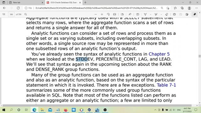 Sơ lược các hàm Aggregate và Group , OCA Oracle Database SQL Exam Guide Exam 1Z0-071 смотреть онлайн
