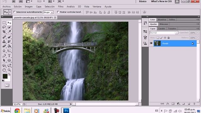 Tutorial de Photoshop CS5: Herramienta-Rellenar el Fondo смотреть онлайн