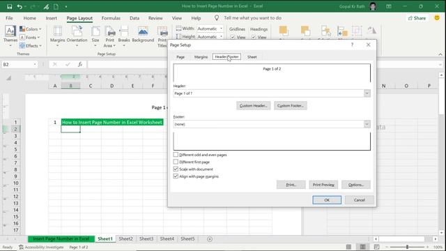 How to Insert Page Number in Excel смотреть онлайн