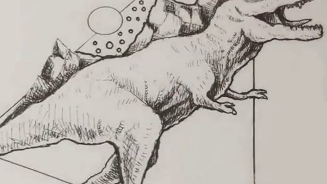 Рисунок динозавра смотреть онлайн