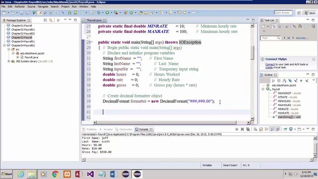 152-143 Java Chapter04 - Payroll Programs смотреть онлайн