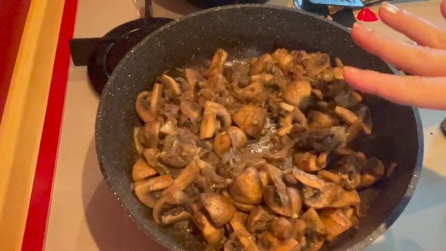 Как пожарить вкусно грибы шампиньоны смотреть онлайн