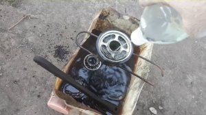 Обслуживание воздушного фильтра(с масляной ванной) на мотоблоке Фаворит с дизельным двигателем 173F