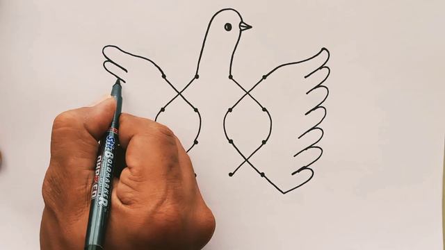 How to draw pigeon from xxxx | कबूतर का चित्र | Easy pigeon drawing смотреть онлайн