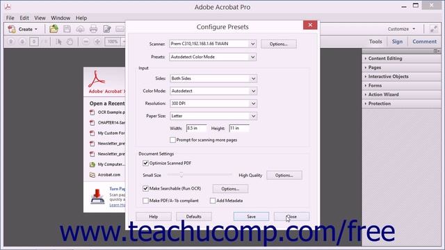 Recognizing Text in a Scanned PDF - Adobe Acrobat XI Training Tutorial Course смотреть онлайн