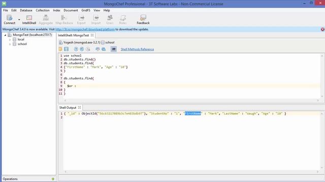 MongoDB Tutorial for Beginners 7 - Query Document - AND OR Conditions смотреть онлайн