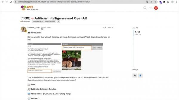 How To Create AI image generator App using MIT App Inventor 2 | Create AI App