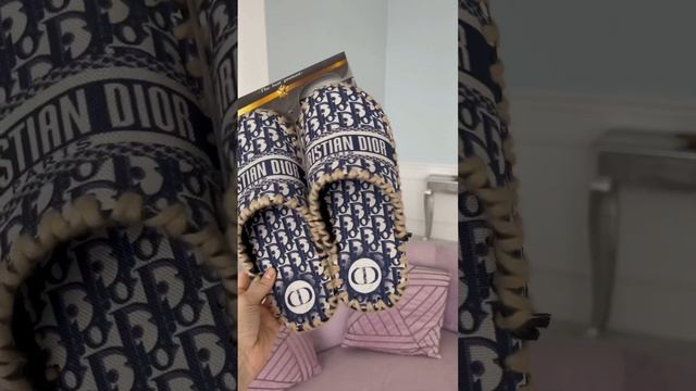 Домашние тапочки из фетра ручной работы Dior смотреть онлайн
