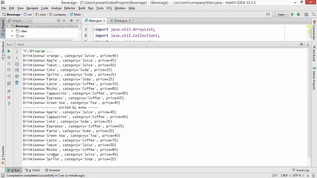 สอน Java: การเรียงลำดับข้อมูลหลายคีย์ใน ArrayList смотреть онлайн